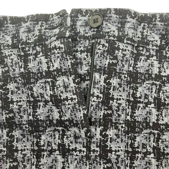 Betabrand Womens Shibori Print Straight Leg Yoga Dress Pants Black Gray Size XL - Picture 4 of 15